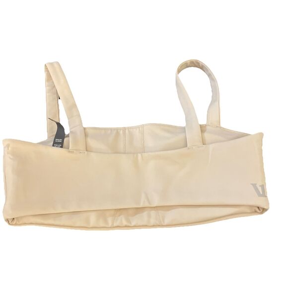 New Vuori Womens Evolve Square Neck Bra Bone Size Large - Picture 2 of 4